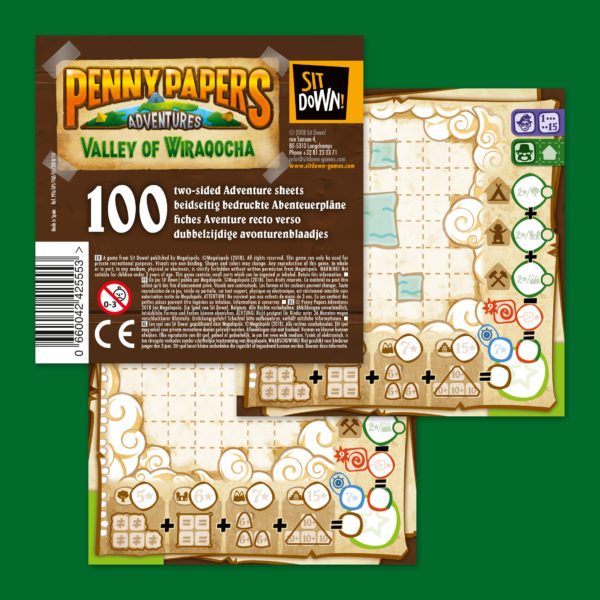 Penny Papers Adventures - Blocks 100 adventure sheets