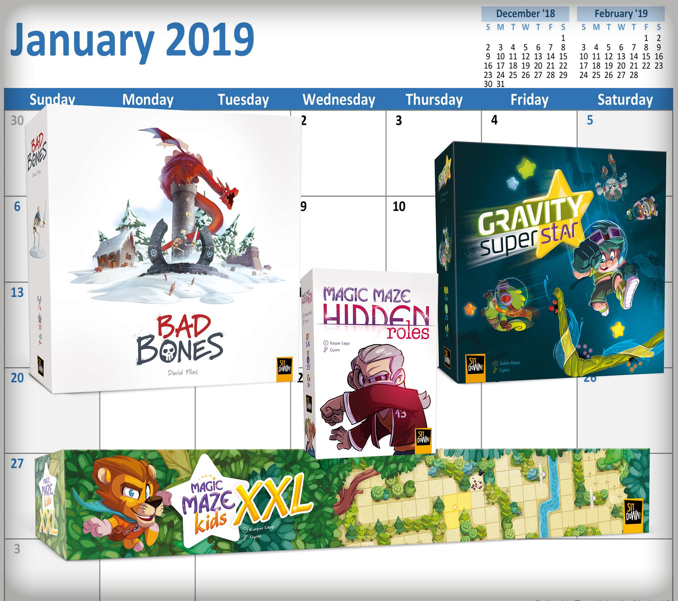 New  games available early 2019