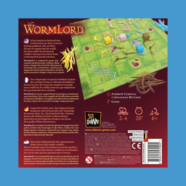 Wormlord back of the box
